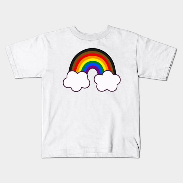 Philadelphia People of Colour-Inclusive rainbow Kids T-Shirt by MarichkaUA